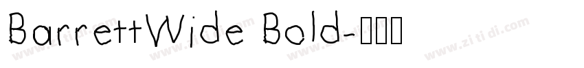 BarrettWide Bold字体转换